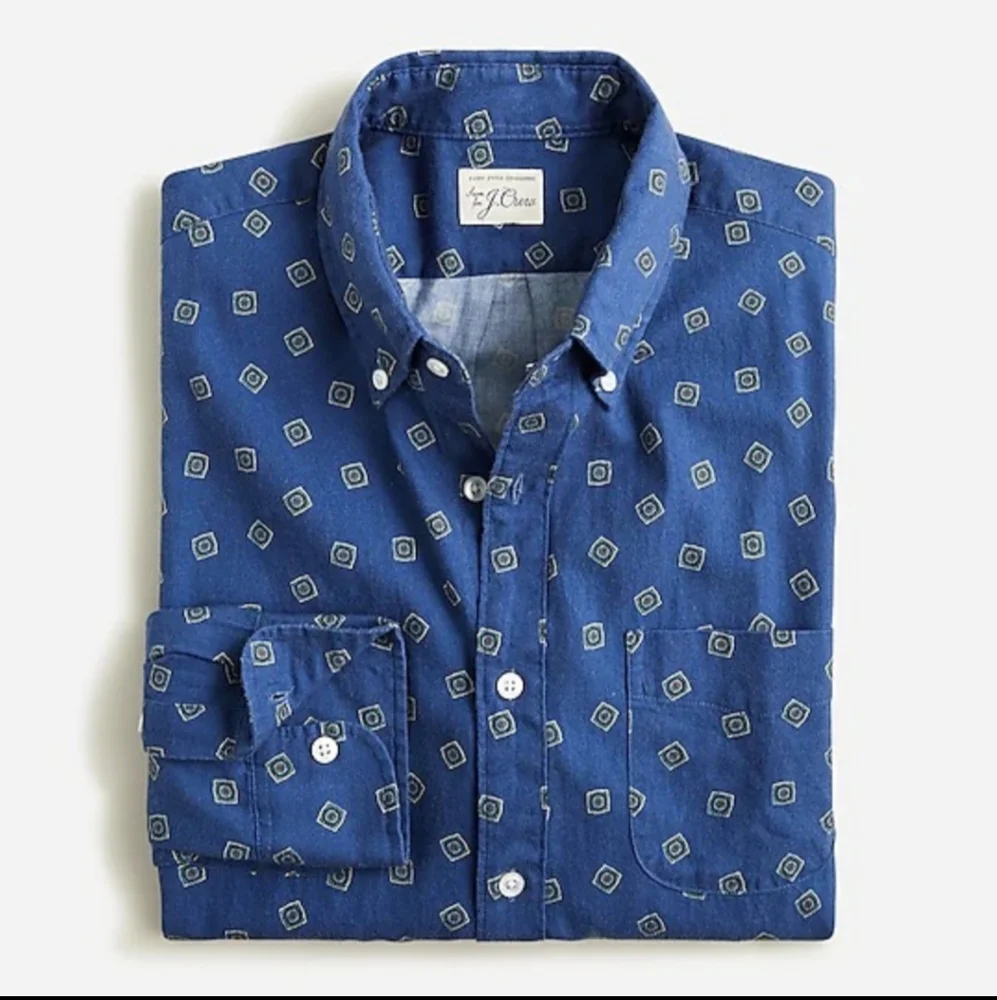J.Crew Cotton Wool Challis two-pocket shirt  1 ea. 3 colors left Men's LG SO